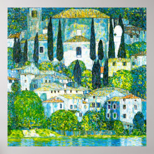 Poster Église à Cassone Gustav Klimt