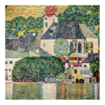 Église à Unterach sur l'Attersee par Gustav Klimt