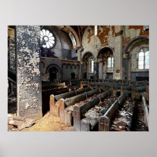 Poster Église abandonnée