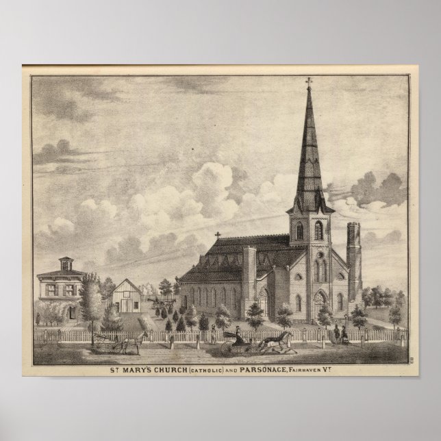 Poster Église catholique Sainte-Marie (Devant)