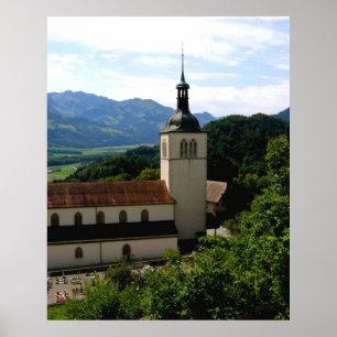 Poster Église de Gruyeres