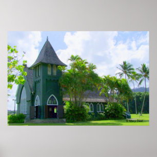 Poster Église de Hanalei
