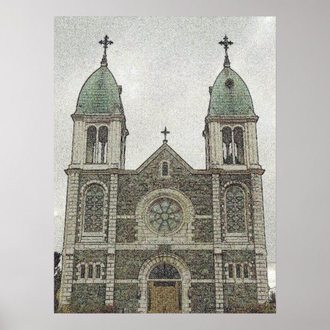 Poster Église de pierre (Devant)