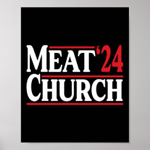 Poster Église de viande 24 Bbq