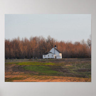 Poster Église du Kentucky au petit matin