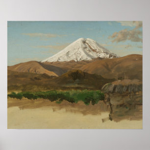 Poster Église Frederic Edwin - Étude du mont Chimborazo