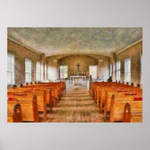 Poster Église - Intérieur d'une église