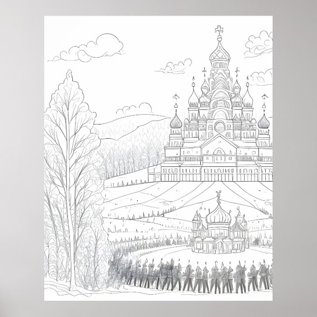 Poster Église orthodoxe (Devant)