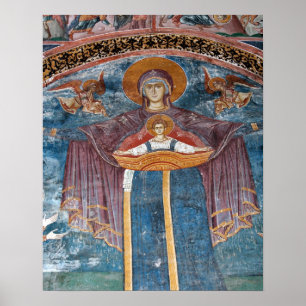 Poster Eglise orthodoxe serbe et site de l'UNESCO,
