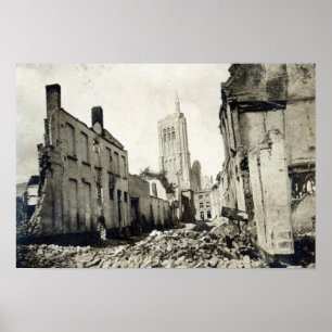 Poster Église Saint-Jacob, Ypres, juin 1915