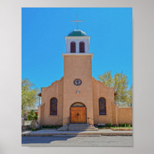 Poster Église Saint-Joseph, Cerrillos, Nouveau-Mexique
