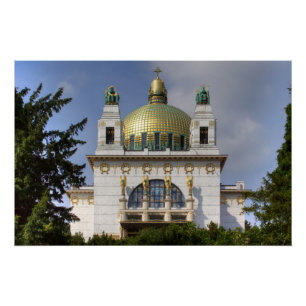 Poster Eglise Saint-Léopold Vienne Autriche