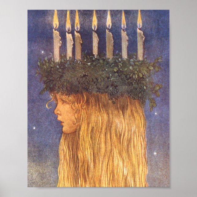 Poster Église Sainte-Lucie John Bauer (Devant)