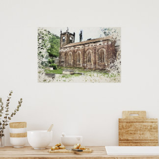 Poster Église Sainte-Marie, Luddenden