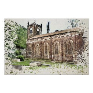 Poster Église Sainte-Marie, Luddenden