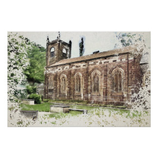 Poster Église Sainte-Marie, Luddenden