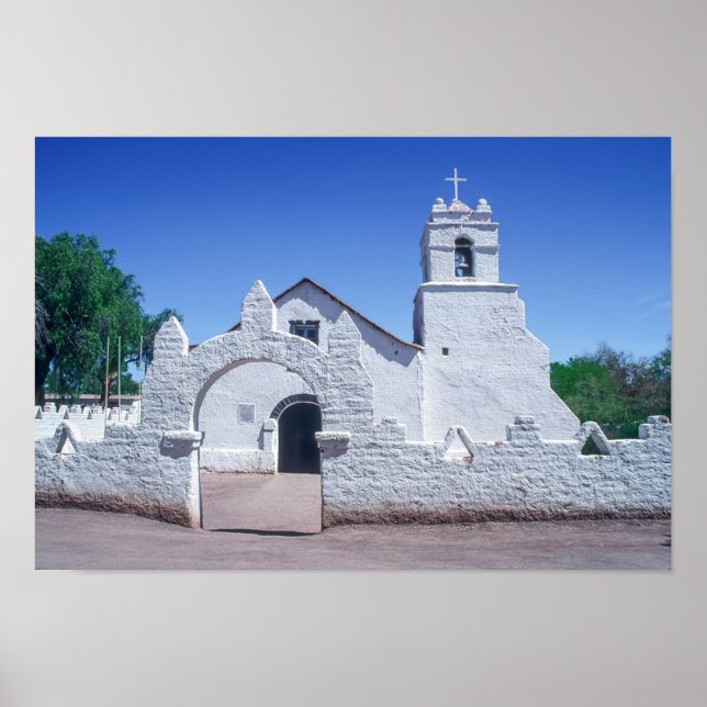 Poster Église San Pedro de Atacama - Chili (Devant)