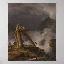 Église - Tempête dans les montagnes 1847