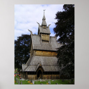 Poster Église Vik Stave