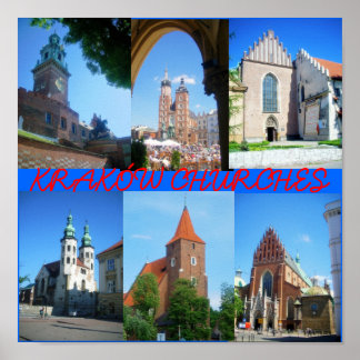 Poster Eglises de Cracovie