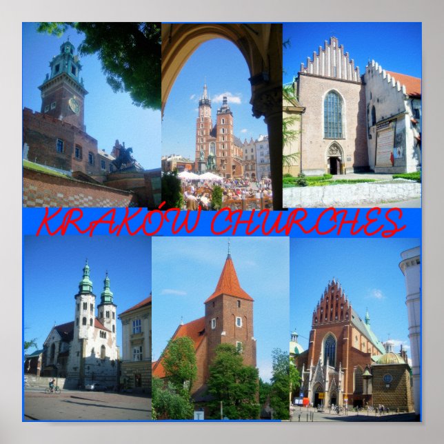 Poster Eglises de Cracovie (Devant)