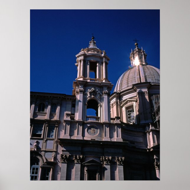 Poster Eglises Rome Italie (Devant)