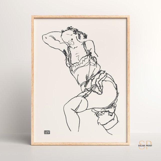 Poster Egon Schiele Femme Recapitulatif Art Imprimer Vint (Créateur téléchargé)