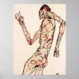 Poster Egon Schiele - La danseuse