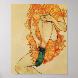 Poster Egon Schiele - Le Stocking Vert