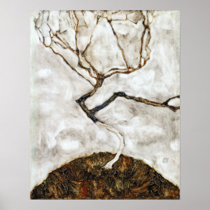 Poster Egon Schiele Petit Arbre à la fin de l'automne