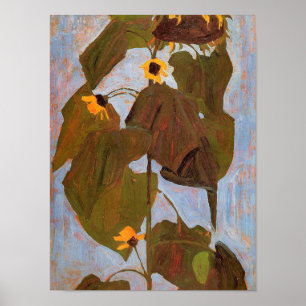 Poster Egon Schiele - tournesol