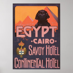 Poster Egypt Cairo Savoy Hotel