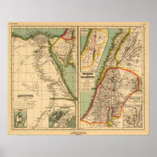 Poster Egypt, Phoenicia and Palestine