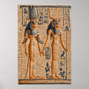 Poster Egypte ancienne, reine pharaonique Hatshepsut   