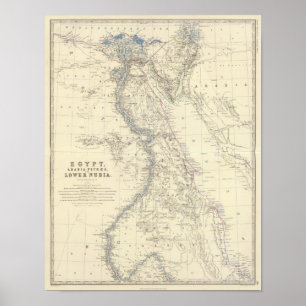 Poster Egypte, Arabie Petraea, Nubie