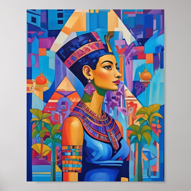 Poster Egypte en couleur, papier d'affiche de valeur (Mat (Devant)