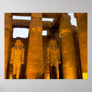 Poster Egypte, Louxor. Temple de Karnack.