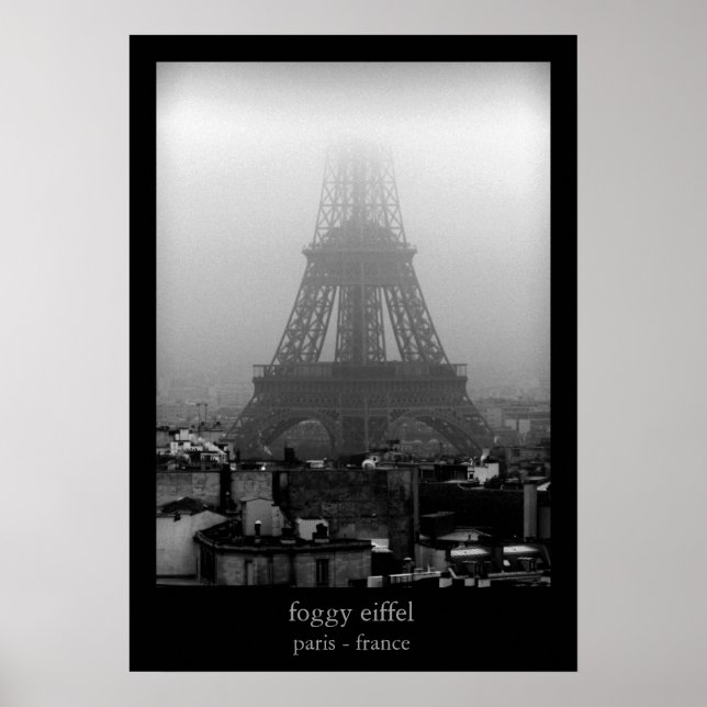Poster eiffel brun (Devant)