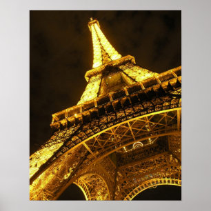 Poster Eiffel illuminé