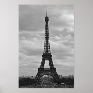 Poster eiffel noir et blanc