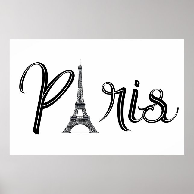 POSTER EIFFEL TOWER PARIS (Devant)