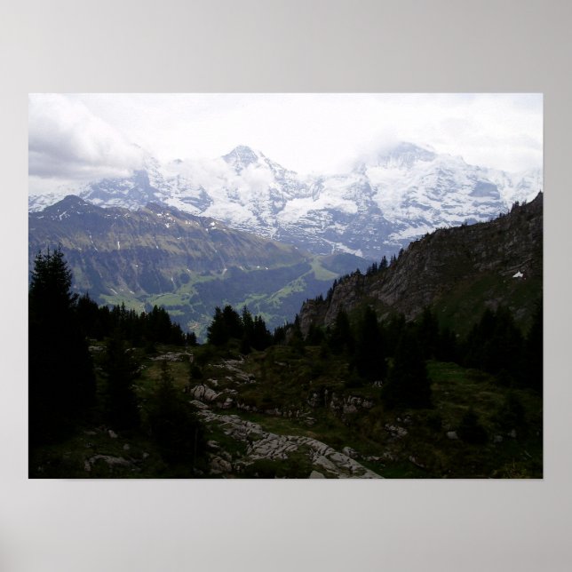 Poster Eiger, Mönch et Jungfrau - (Devant)