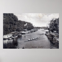 Eights Crew Rowing, Oxford Angleterre Vintage