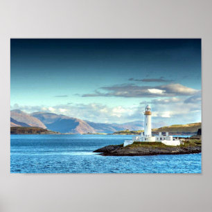 Poster Eilean Musdile Lighthouse Scotland Pittoresque Vie