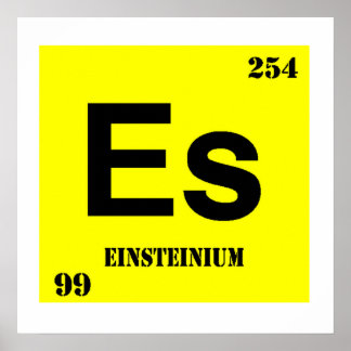 Poster Einsteinium