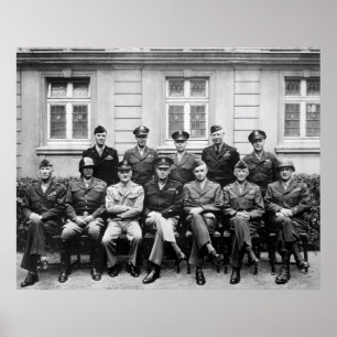Poster Eisenhower, Patton, Bradley, et. al.