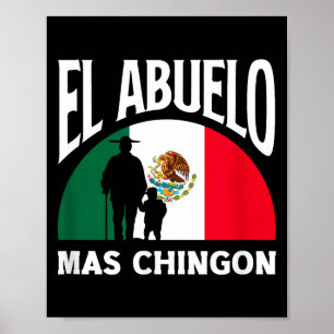 Poster El abuelo mas chingon drôle grand-père mexicain El