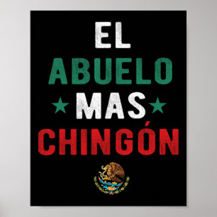 Poster El Abuelo Mas Chingon Spanish Teacher Fathers Day