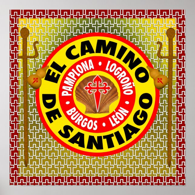 Poster El Camino De Santiago (Devant)