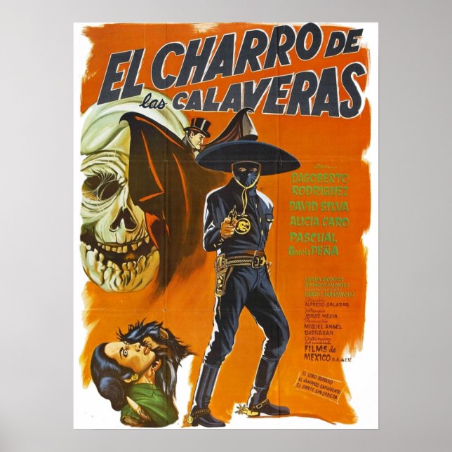 Poster El Charro De Las Calaveras (Devant)